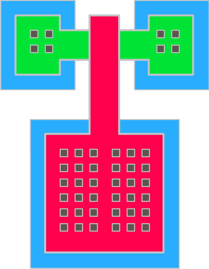 Step 10: Metal Etch Top View